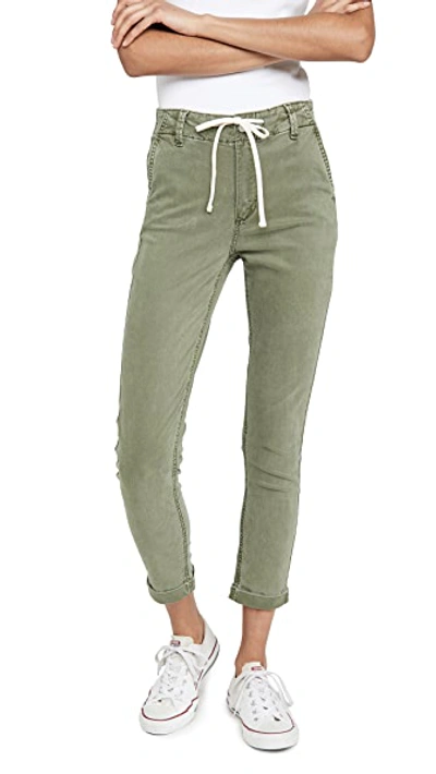 Paige Christy Pants In Vintage Coastal Green