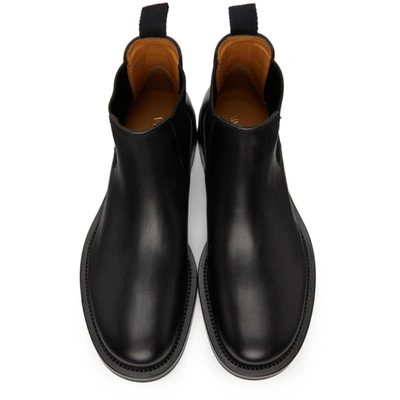 Shop Valentino Black Roman Stud Chelsea Boots In 0no Nero/nero