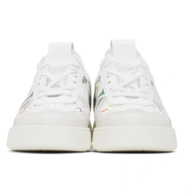 Shop Valentino White  Garavani Bands 'vl7n' Low-top Sneakers In 2qm Bianco/