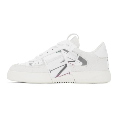 Shop Valentino White  Garavani Bands 'vl7n' Low-top Sneakers In 2qm Bianco/