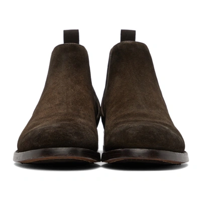 Shop Officine Creative Brown Providence 3 Chelsea Boots In D372 Oliva