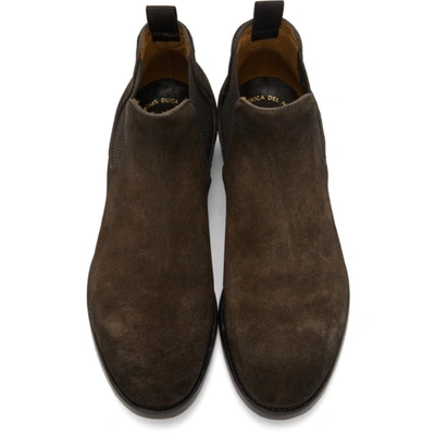 Shop Officine Creative Brown Providence 3 Chelsea Boots In D372 Oliva