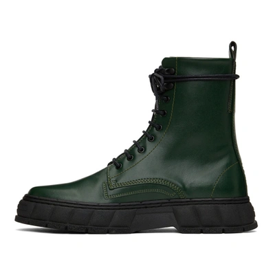 Shop Viron Green Apple Leather 1992 Boots In 50 Green