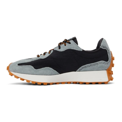 Shop New Balance Black & Grey 327 Sneakers In Blk/slt
