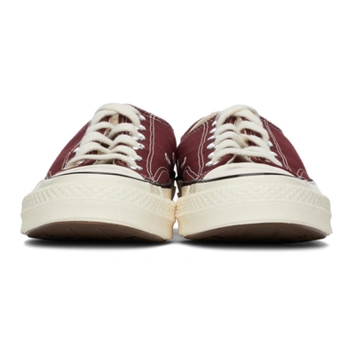 Shop Converse Burgundy Chuck 70 Low Sneakers In Deep Bordeaux/egret