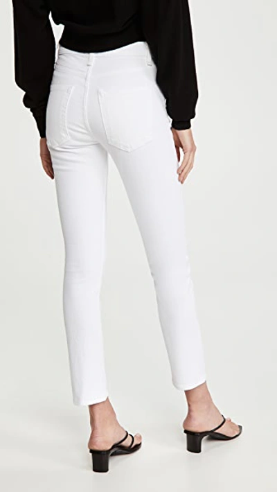 Shop Askk Ny High Rise Crop Jeans In White