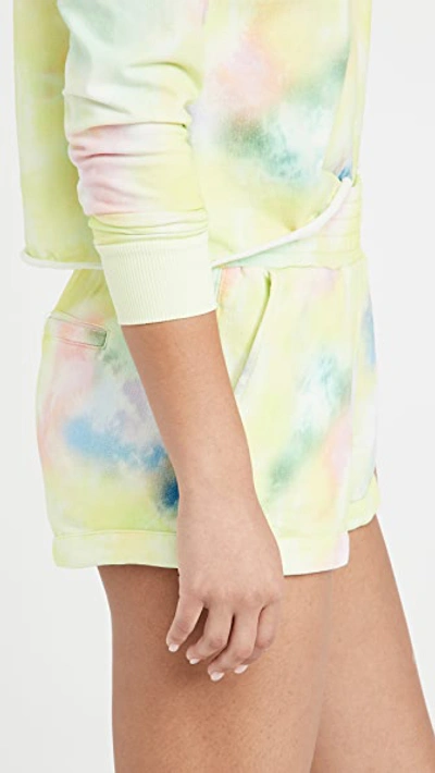 Shop Alice And Olivia Tandy Hot Pant Shorts In Beachside Tie Dye