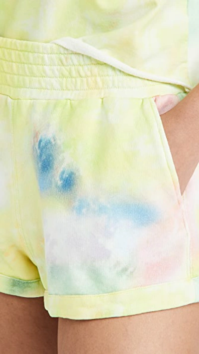 Shop Alice And Olivia Tandy Hot Pant Shorts In Beachside Tie Dye