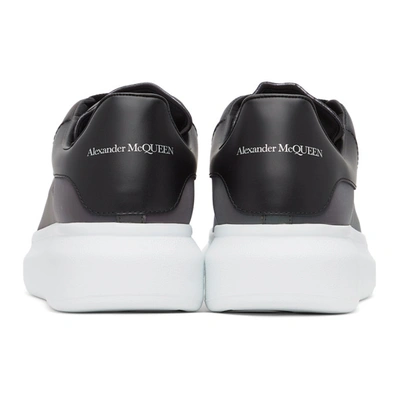 Shop Alexander Mcqueen Purple Iridescent Oversized Sneakers In 3052 Beetle/black