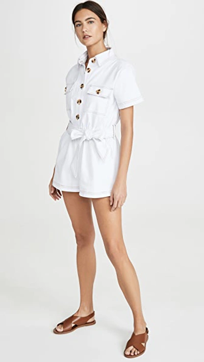 Shop Charlie Holiday Tropez Romper In White