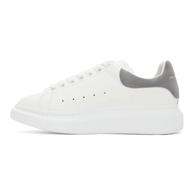 Alexander Mcqueen White & Grey Oversized Sneakers | ModeSens