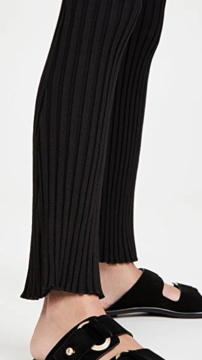 Simon Miller Black Fine Rib Saturn Lounge Pants In Black