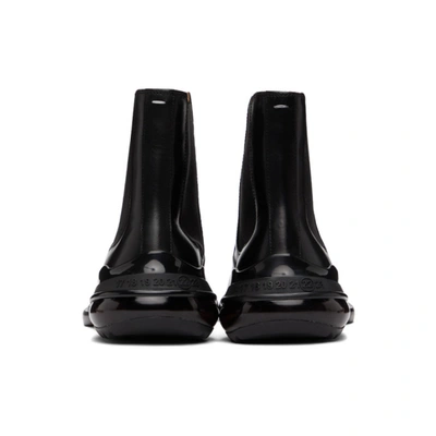 Shop Maison Margiela Black Airbag Heel Chelsea Boots In H8206 Black