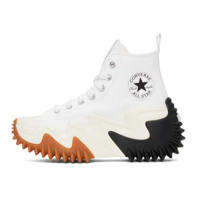 Shop Converse White Run Star Motion High Sneakers