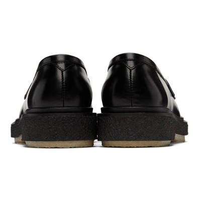 Shop Adieu Black Type 5 Loafers In Blk/blkcrep