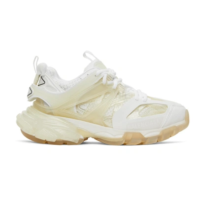 BALENCIAGA 白色 TRACK CLEAR SOLE 运动鞋