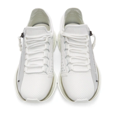 Shop Givenchy White & Silver Spectre Low Runner Sneakers In 132 White/s