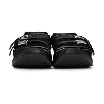 Shop Givenchy Black Marshmallow Slingback Sandals In 001-black