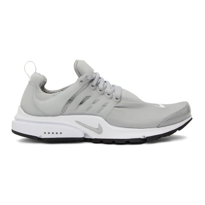 Shop Nike Grey & White Air Presto Sneakers In Lt Smoke Grey/lt Smo