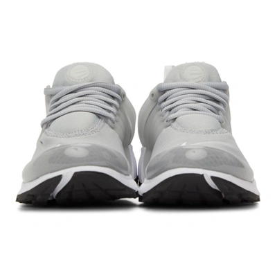 Shop Nike Grey & White Air Presto Sneakers In Lt Smoke Grey/lt Smo