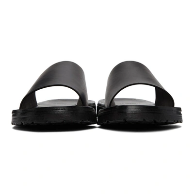 Shop Officine Creative Black Leather Chios 1 Sandals In 1000 Nero