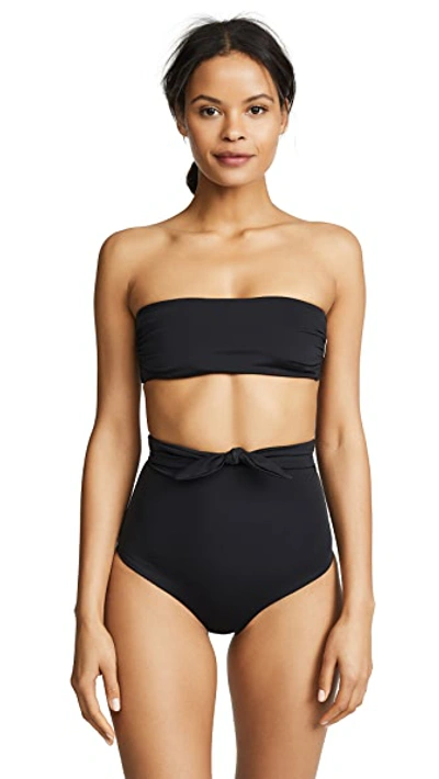 Shop Mara Hoffman Abigail Bikini Top Black