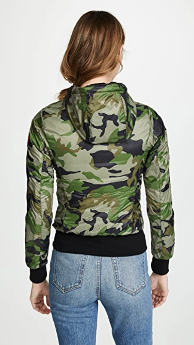 Shop Canada Goose Dore Hoodie Jacket In  Camo