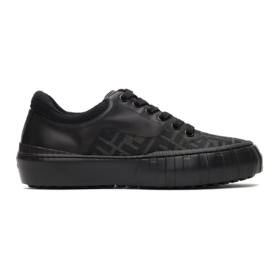Shop Fendi Black ' Force' Sneakers In F1bo6 Greyb