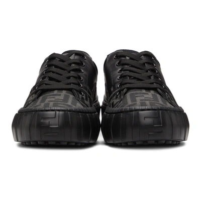 Shop Fendi Black ' Force' Sneakers In F1bo6 Greyb