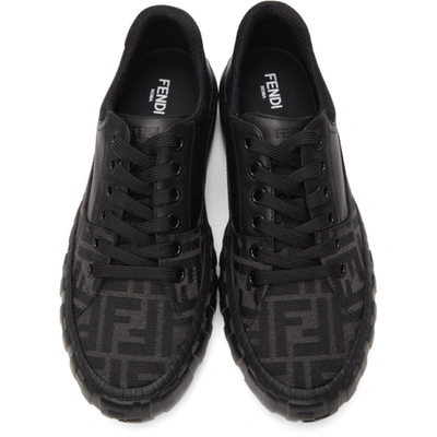 Shop Fendi Black ' Force' Sneakers In F1bo6 Greyb