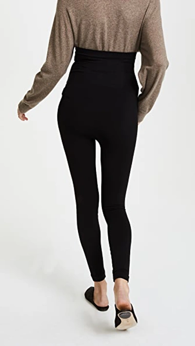 Spanx Mama Look At Me Now Leggings Very Black In Black