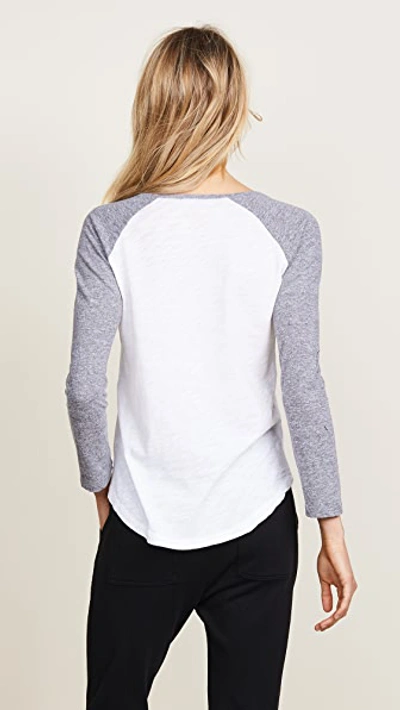 Monrow Rock Tee In Granite
