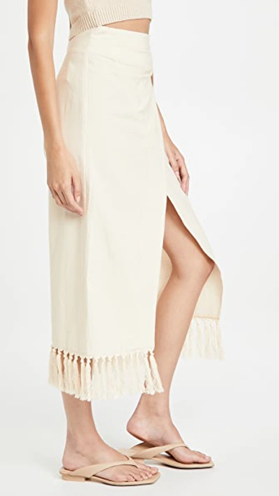 Shop Nanushka Randi Skirt In Creme