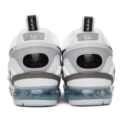 Shop Nike White & Grey Vapormax Evo Sneakers In White/black
