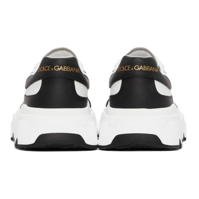 Shop Dolce & Gabbana White & Black Daymaster Sneakers In 89697 Bianco/nero