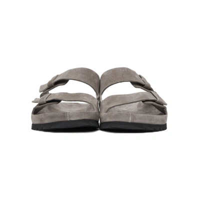 Shop Officine Creative Taupe Suede Agora 2 Sandals In L224 Otter