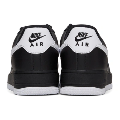 Shop Nike Black Air Force 1 '07 Sneakers In 002 Black/white-blac