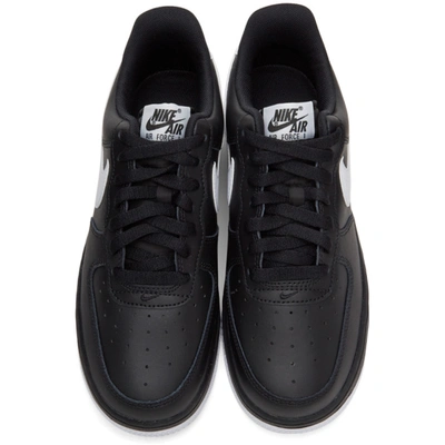 Shop Nike Black Air Force 1 '07 Sneakers In 002 Black/white-blac