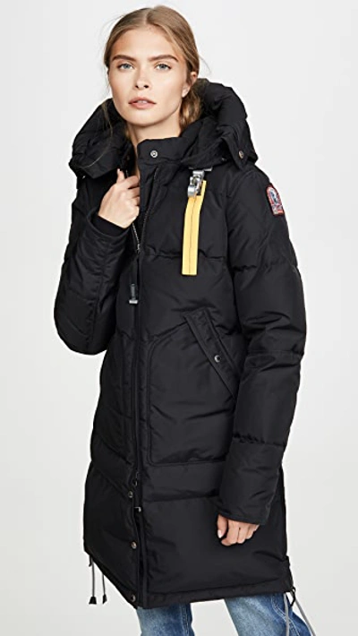 Shop Parajumpers Long Bear Jacket Black