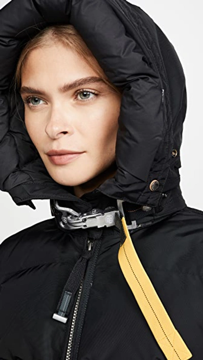 Parajumpers Long Bear Base Black Parka In Black