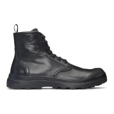 Shop Officine Creative Black Pallet 1 Boots In Blac Black