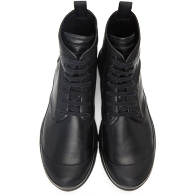 Shop Officine Creative Black Pallet 1 Boots In Blac Black