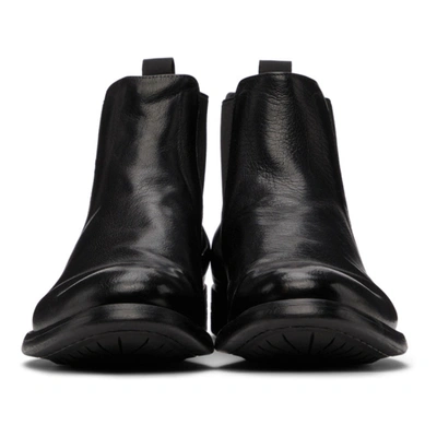 Shop Officine Creative Black Hive 7 Chelsea Boots In 1000 Nero