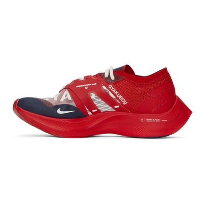 Shop Nike Red & Navy Gyakusou Zoomx Vaporfly Next Sneakers In University Red/black