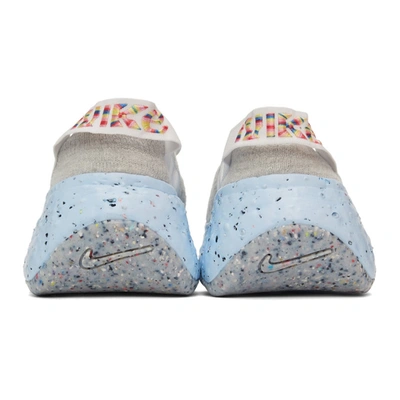 Shop Nike Grey & Blue Space Hippie 04 Sneakers In Wht/clr/dst