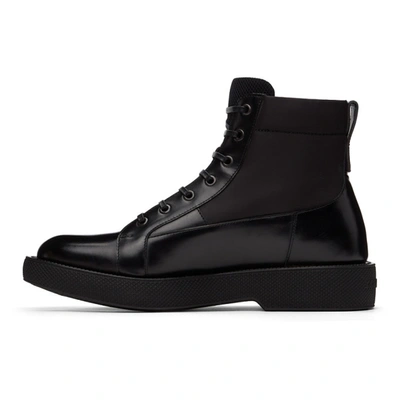Shop Ferragamo Black Econyl® Compact Boots In Nero Nero