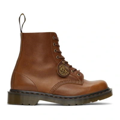 Dr. Martens Tan C.f. Stead 'made In England' 1460 Pascal Boots In Cognac  Tan | ModeSens