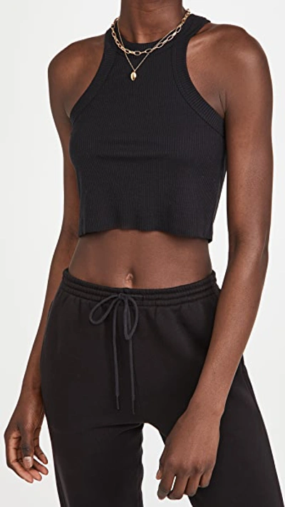 Shop Wsly The Rivington Cropped Tank Black