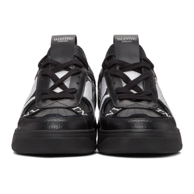 Shop Valentino Black & White  Garavani 'vl7n' Low-top Sneakers In 0ni Nero/ne