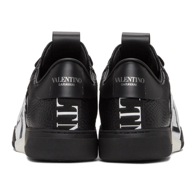 Shop Valentino Black & White  Garavani 'vl7n' Low-top Sneakers In 0ni Nero/ne